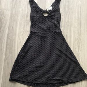 Black honeycomb dress